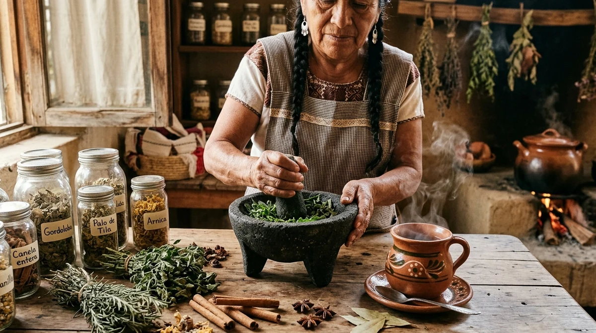 Preparación tradicional de Árnica Mexicana